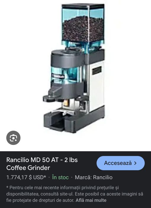 Rancilio Md 50 Rasnita Profesionala cafea electica