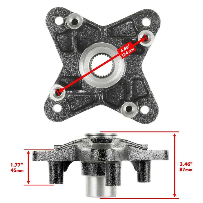 НОВА Задна кръстачка главина за джанта Polaris RZR900 11-14