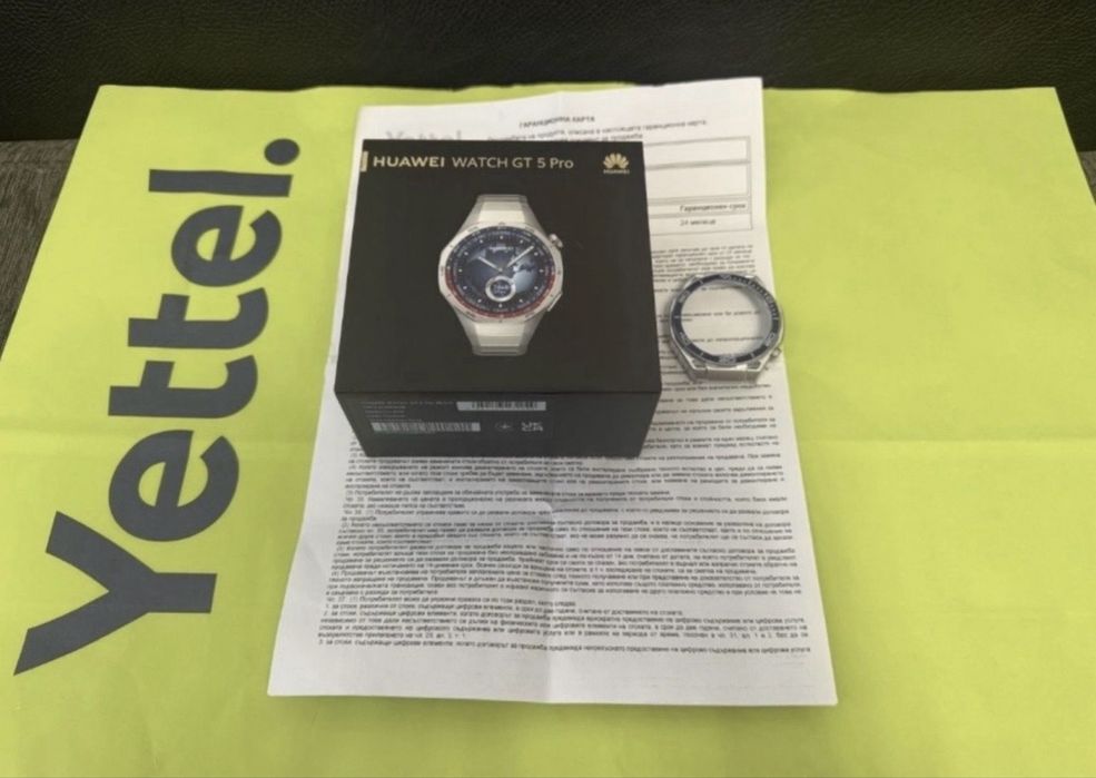 46mm Huawei Watch GT 5 Pro Yettel Гаранция 2026 Titanium GT5