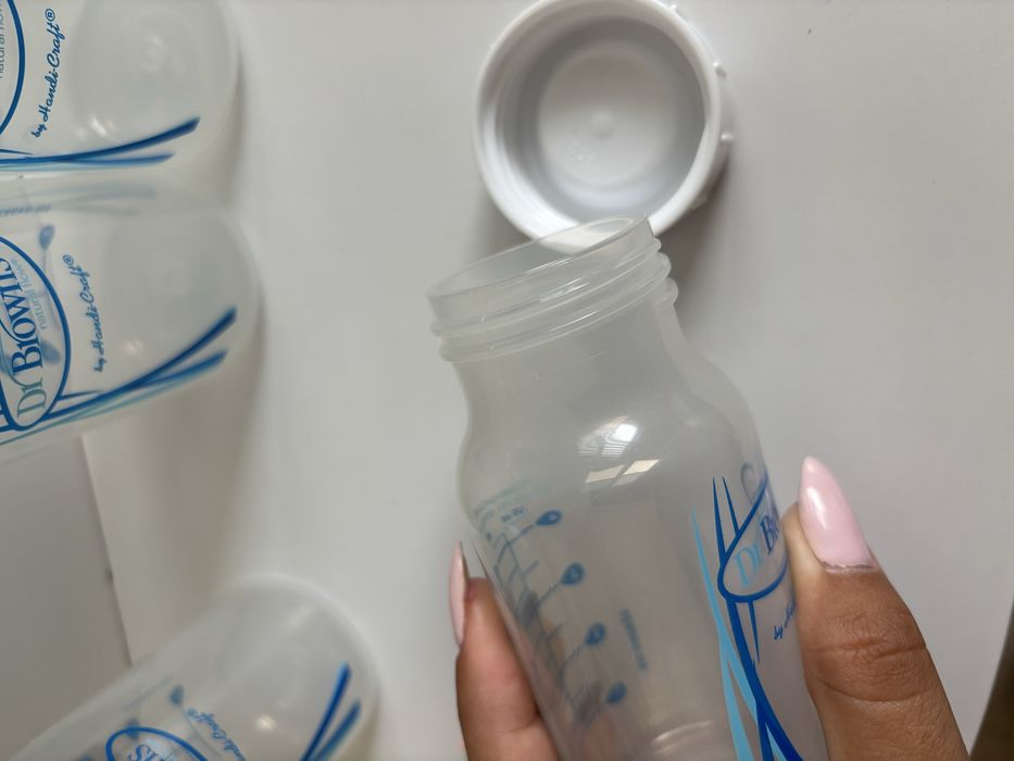 Шишета за събиране на кърма Dr. Brown's 120 мл, 4 броя + подарък