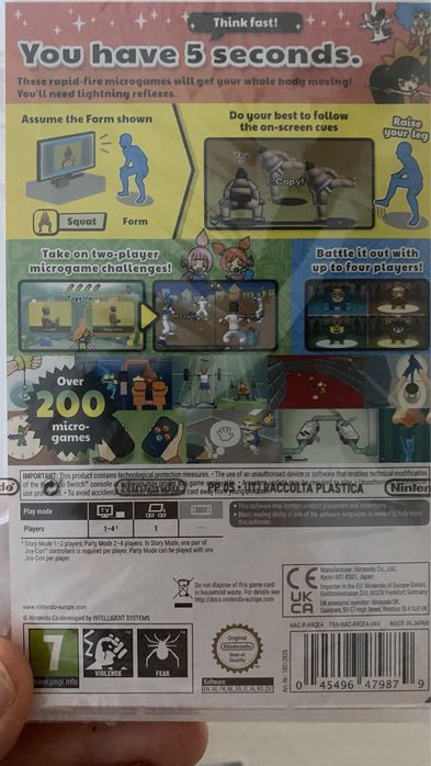 SIGILAT Joc Wario Ware Move It pentru Nintendo Switch