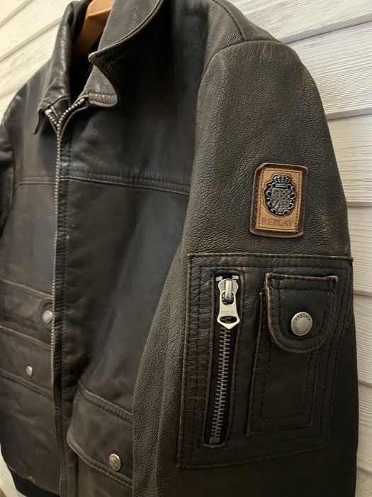 Кожено мъжко яке Replay