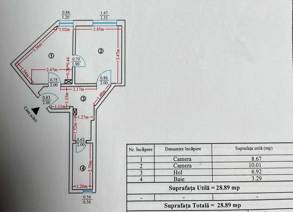 Apartament 1 cameră – parter, zona centrala, Targu Neamt