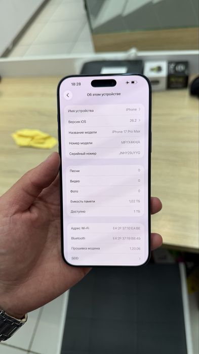 17 Pro Max 1 TB 100% Blue