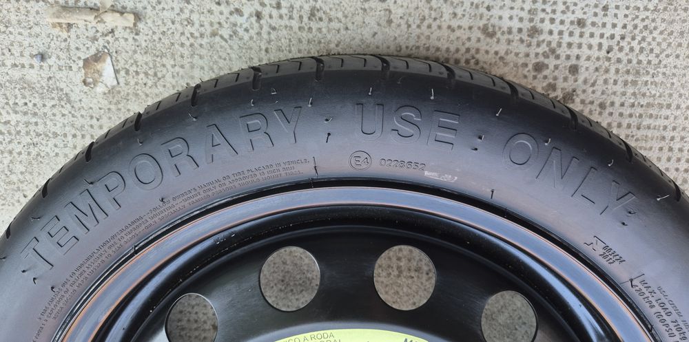 O rezervă slim VW P 125/70 R16 seria 3.5Jx16 ET25,5 - 5x112