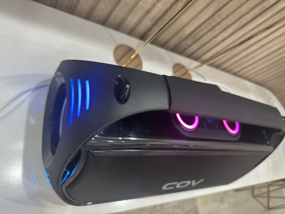 Колонка COV новая и 2микрофона