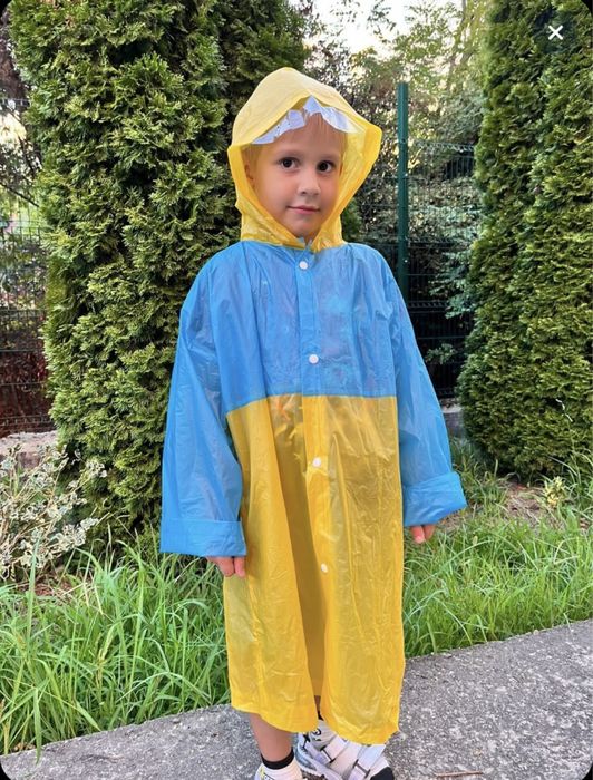 Дождевик для детей с отверстием для рюкзака