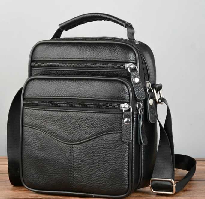 Продам новые мужские сумки мессенджер через плечо из натуральной кожи
