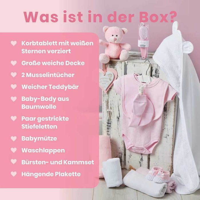 Set Cadou pentru Bebeluș cu Cutie de Amintiri