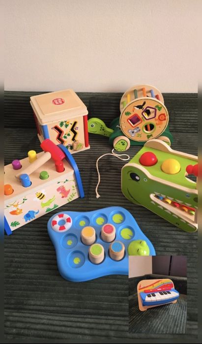 Set jucarii educative din lemn