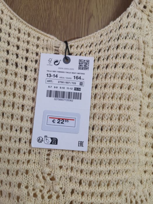 Rochie Zara S ptr 13-14 ani