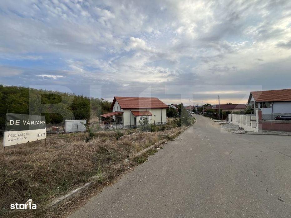 Teren in Filiasi 1000 mp / 30 ml front, toate utilitatile