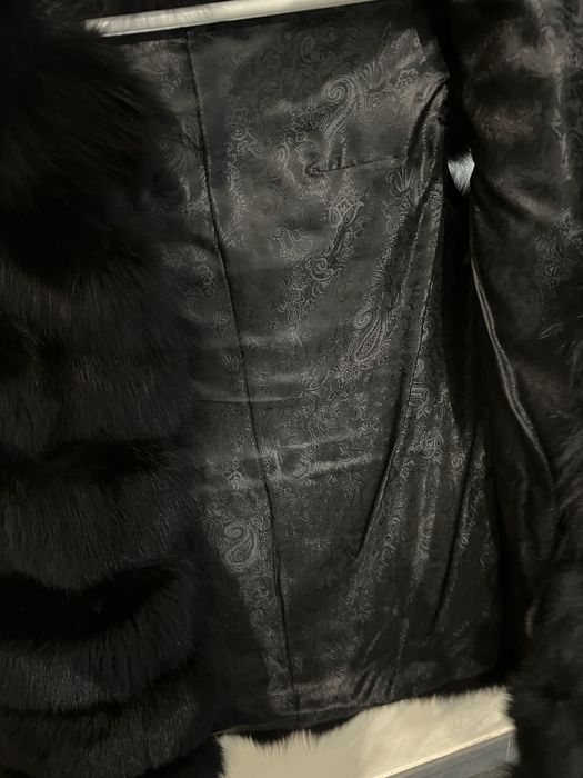 Черен елек от лисица