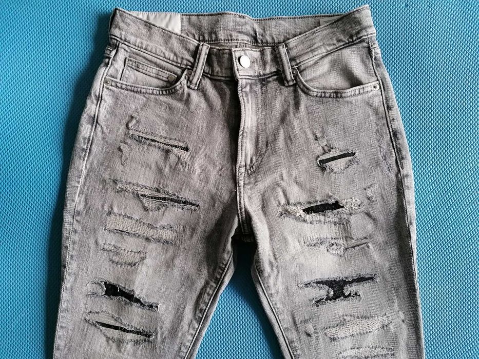 Мъжки Skinny Jeans [H&M] [Размер: 28/30] [Цвят: Сив]