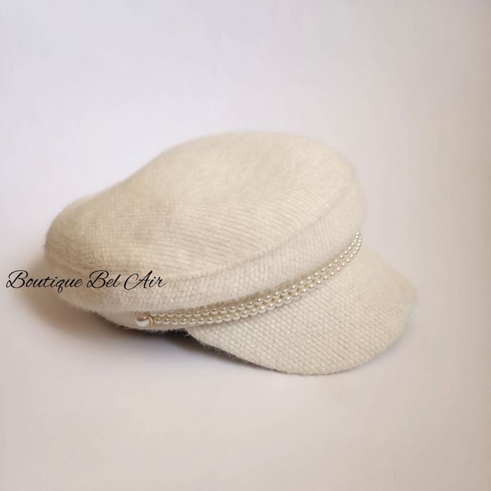 Дамски каскет с перли, шапка