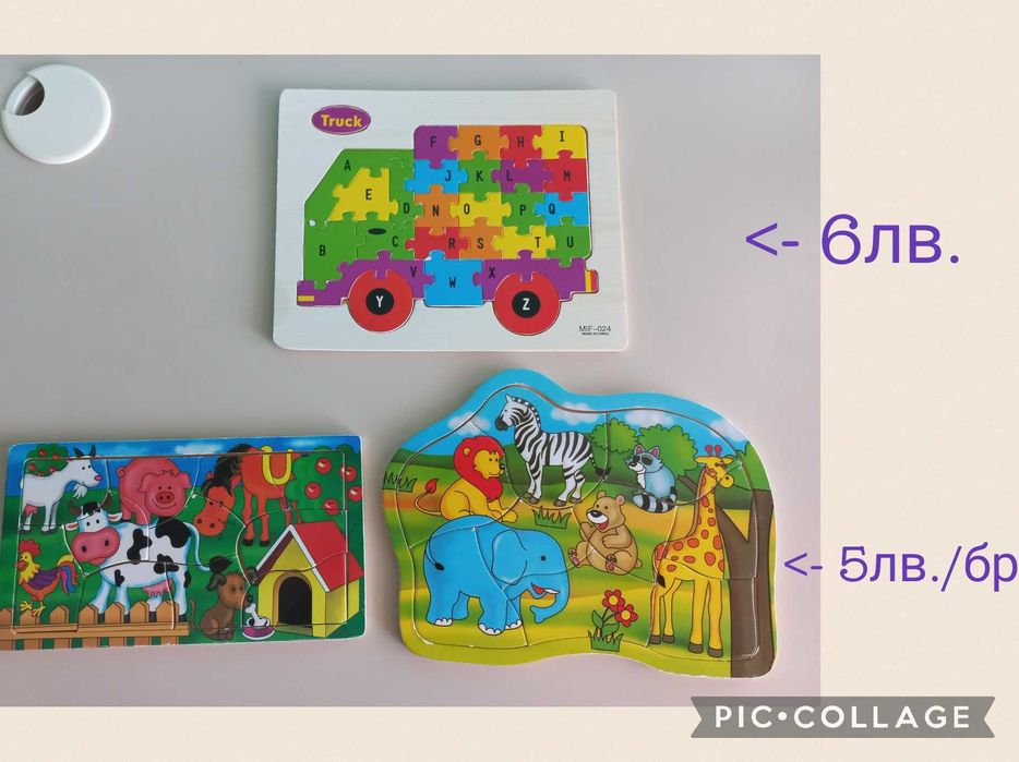 Детски дървени играчки, монтесори материали