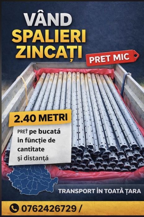 Vand spaleri zincati metalici