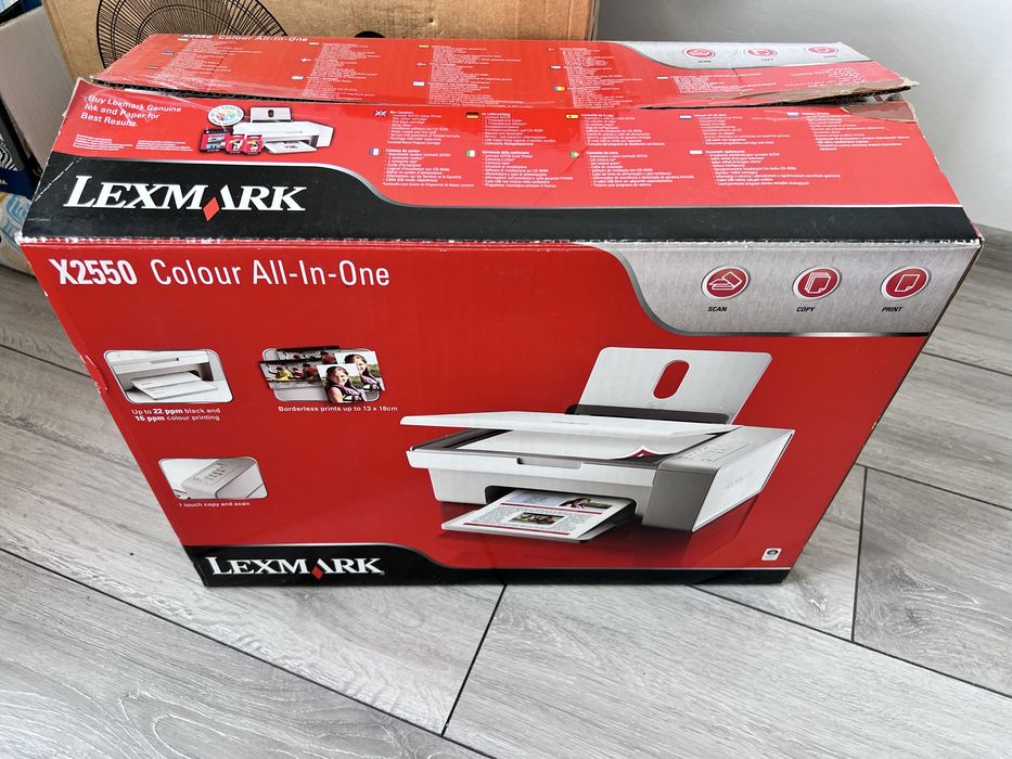 Multifuncțională Lexmark X2550 (Imprimantă, Copiator, Scanner) - Complete cu cutie