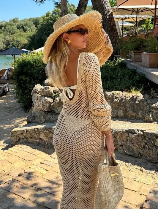 Пляжное платье сетка