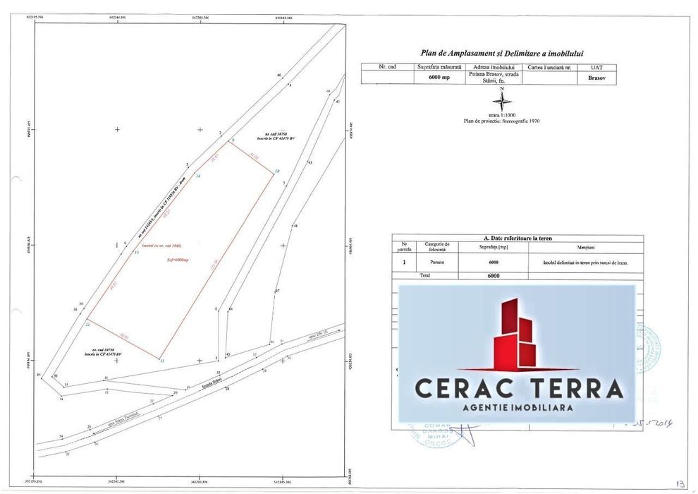 Teren constructii,investitie P+2+M Poiana Mica- Brasov # CERACTERR