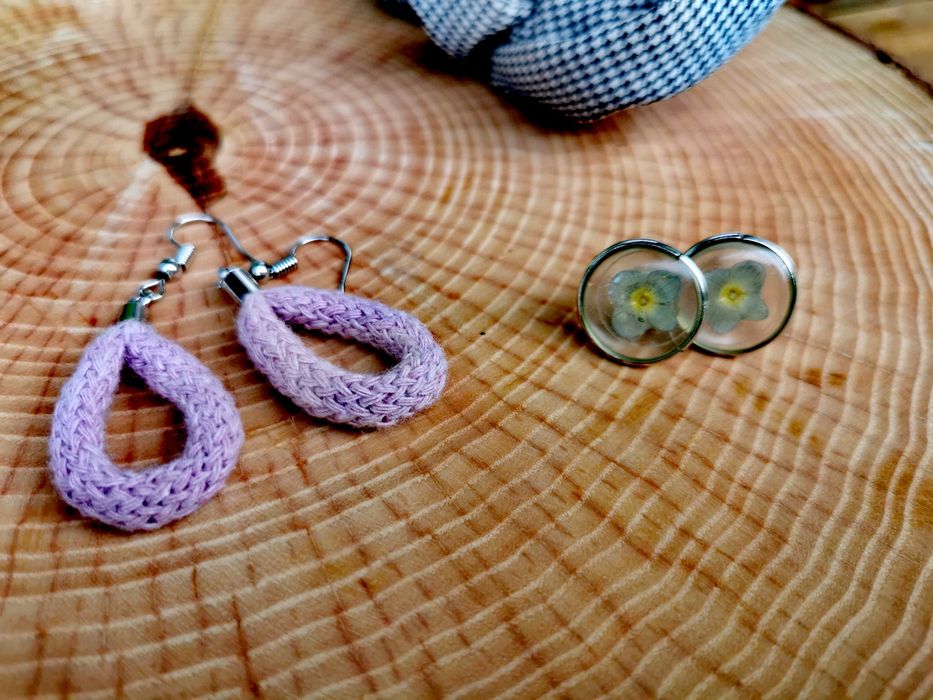 Handmade обеци, колие и клечки за коса