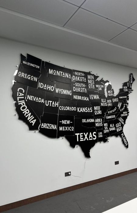 Интерьерная карта мира