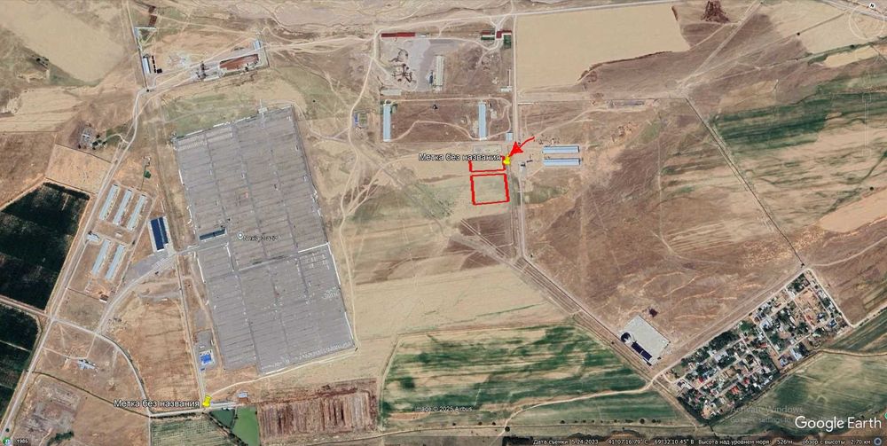 Продается 1,2 гектаров земли в Юкори Чирчикском районе