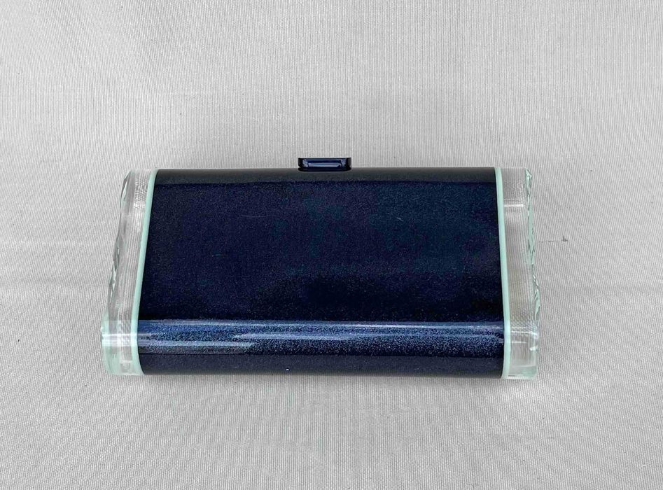 Auth Clutch Geanta Edie Parker Lara Acrilic Fosfor Verde Ice Ends Glow