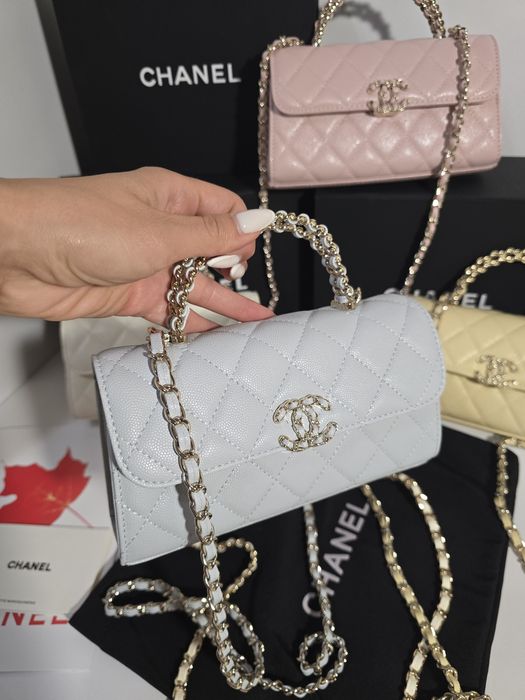 Налична чанта Chanel Kelly 25S синя