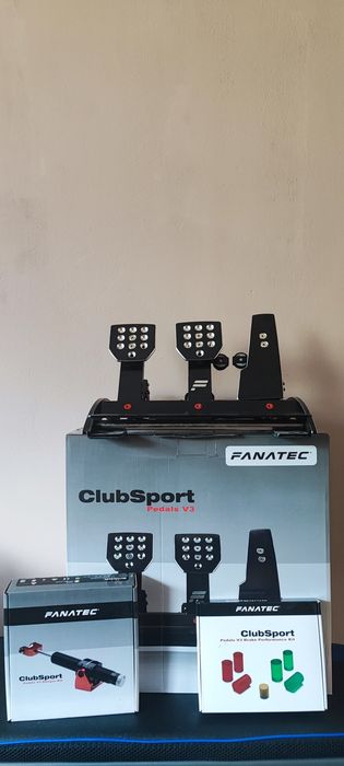 Fanatec Clubsport v3 педали+демферен кит и перформанс кит