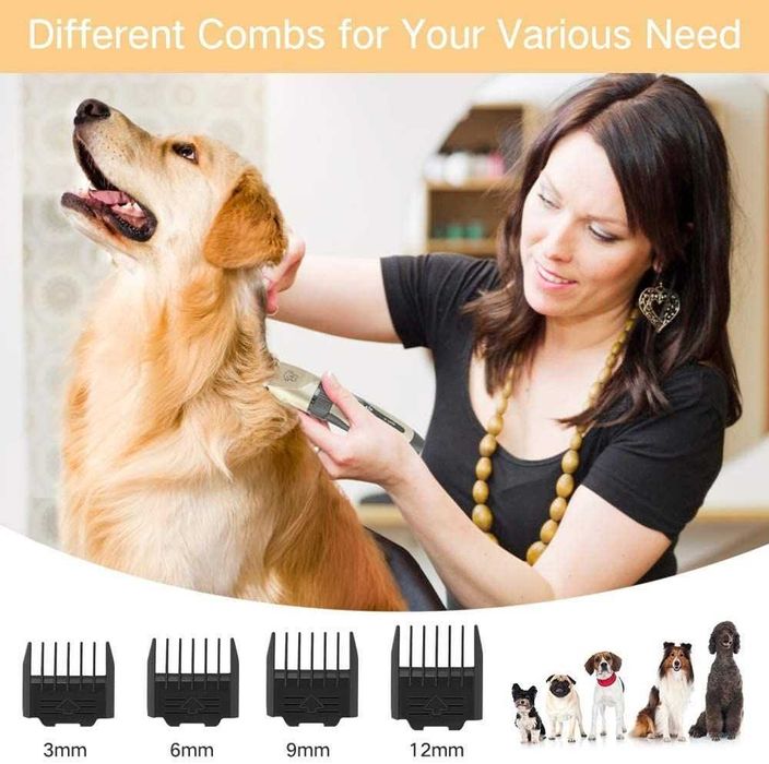 Комплект PET CLIPPER машинка тример за подстригване куче котка кучета