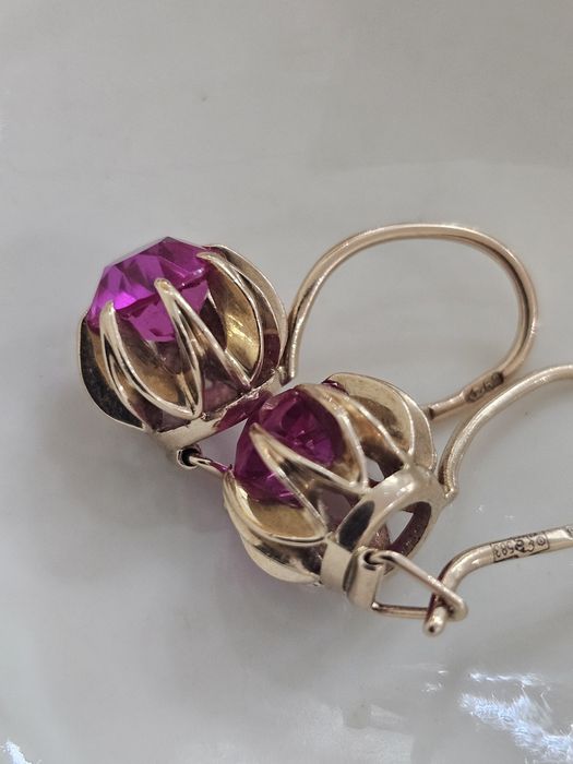 Кувшинка серьги 583СССР