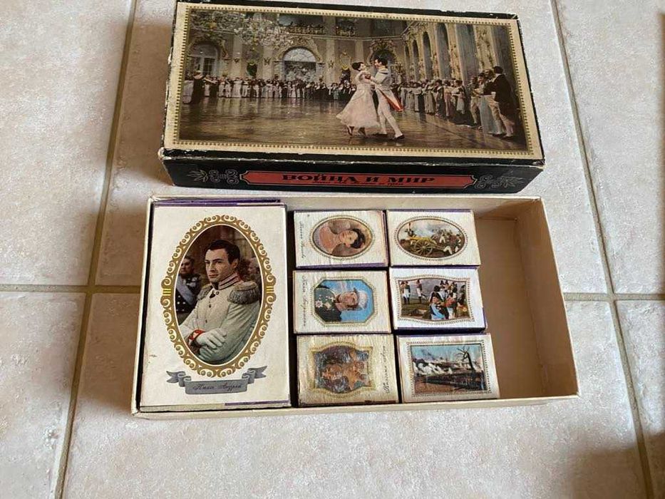 Комплект, колекция руски кибрити Война и мир