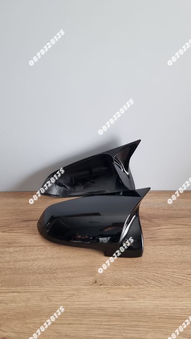 Капаци за огледала BMW F10 F11 F12 F01 Facelift черен гланц M Style щипки