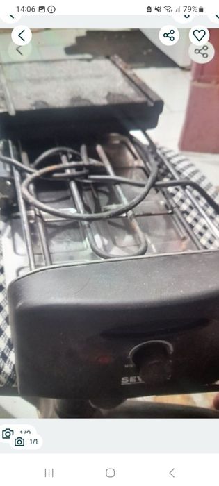 Grătar electric pe piatră