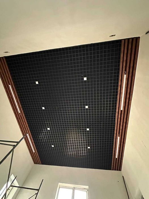 потолок клеточный Грилято Рейкали Реечни Квадратный Армстронг 60*60