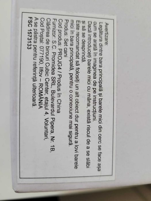 set suport cu 6 cani de sticla