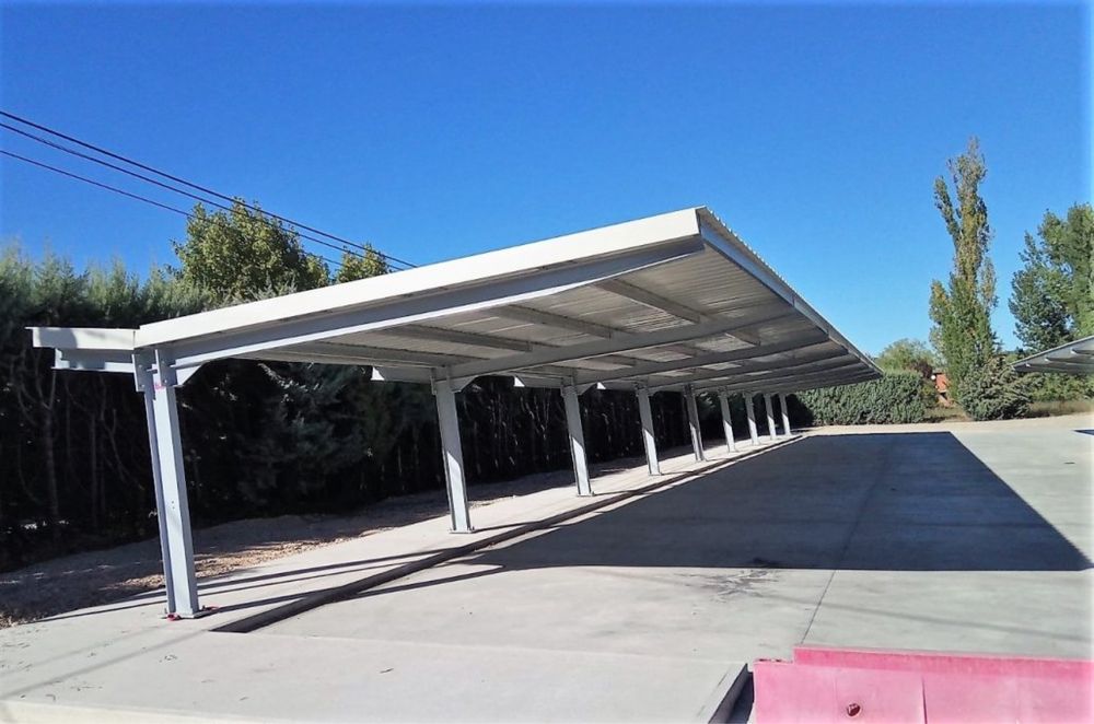 Carport parcare auto diferite modele pe structura metalica