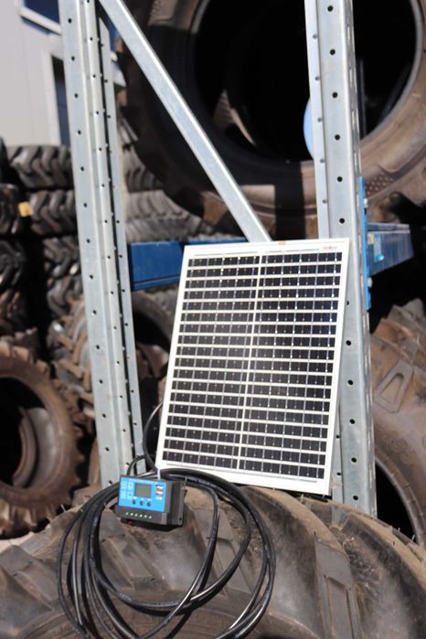 Panou Solar 20W + Regulator de incarcare pentru Gard Electric