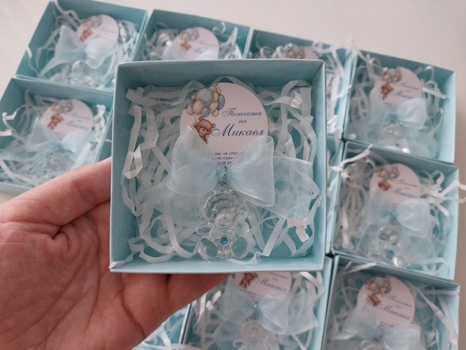 Подаръчета, подаръци за гости на кръщене, погача, рожден ден