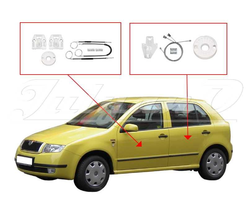 Ремонтен комплект за ел. машинка за стъкло за SKODA FABIA MK1