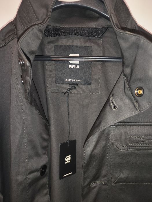 Trenci Bărbați G-Star Raw MFO Utility Trench – Mărimea S (Raven / Gri Închis)