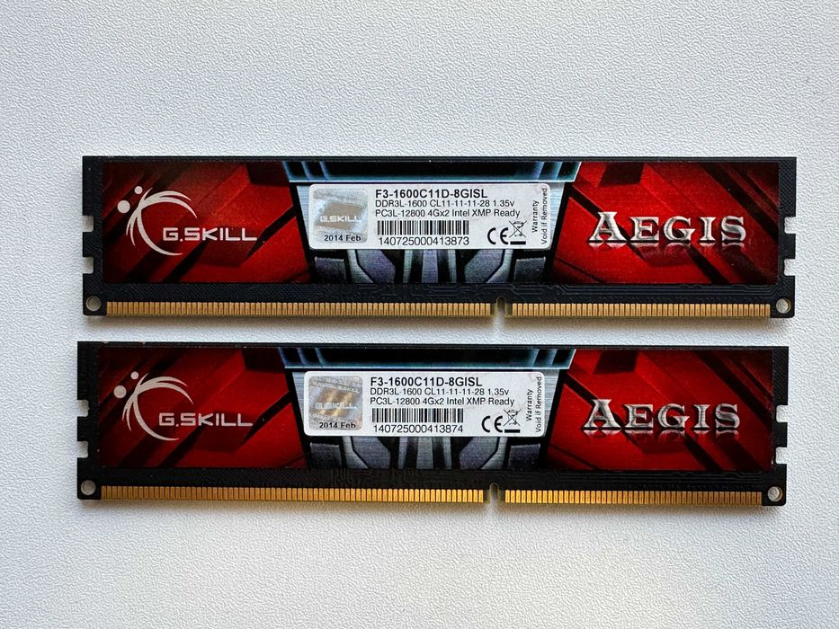 Corsair, Crucial и G.skill DDR3 рам памет- 3 комплекта по 8GB всеки