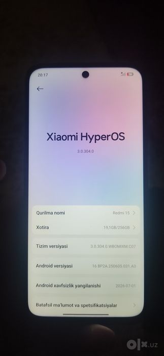 Redmi note 15 pro va redmi 15 ikoviyam 8+8 256