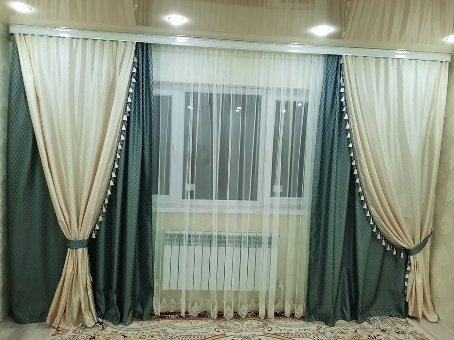 Шторы двойные красивые