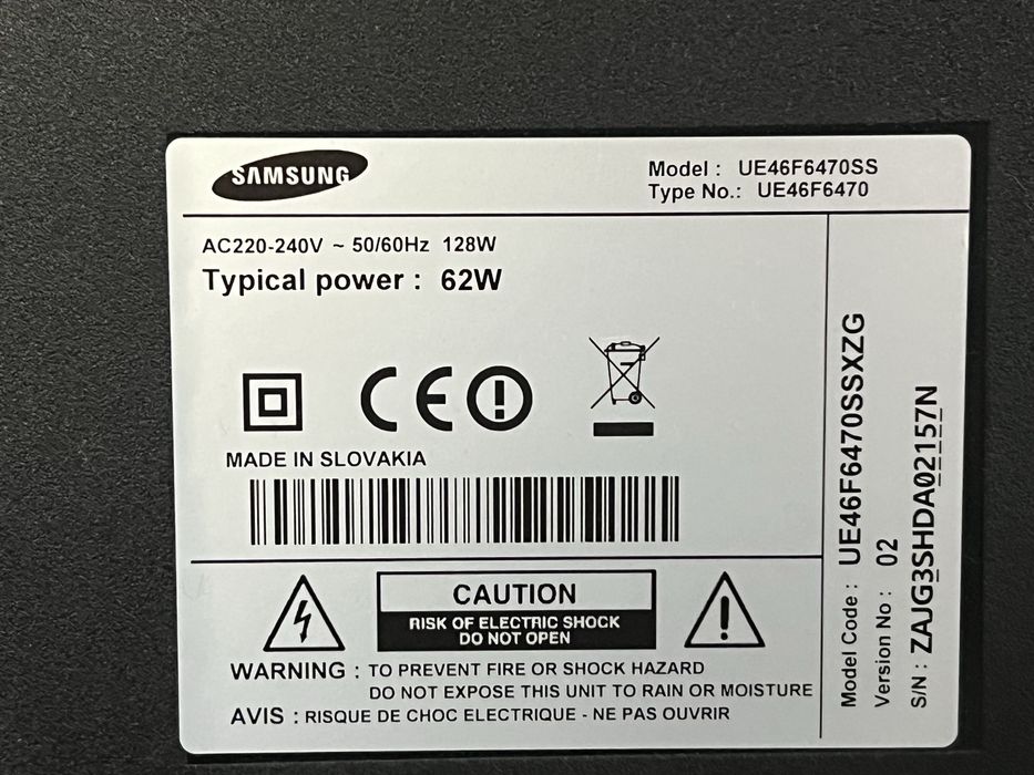 Samsung ue46f 6470