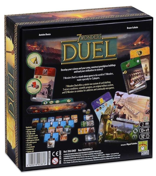 Настолна игра за двама 7 Wonders Duel /най-добрата игра за двама!!!/