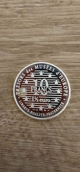 Moneda de argint Franța 1996/Edouard Manet 10 Franci  1  1/2euro