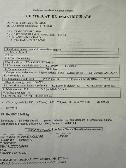 autobuz Man fast scoler 3 interurban 64 de locuri pe scaune