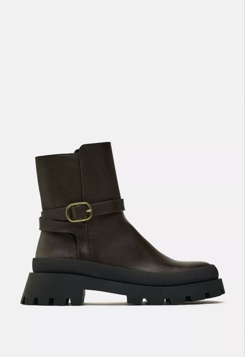 Продам кожаные ботинки Zara